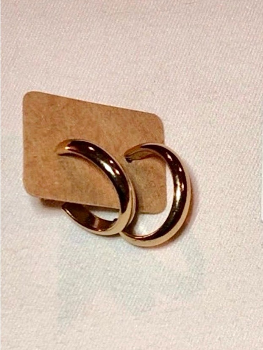 Vintage Vendome Gold Hoops Earrings 1980's